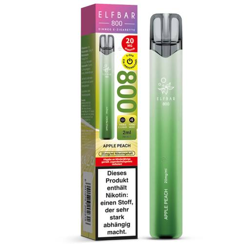 ELFBAR 800, Beispielvariante Apple Peach