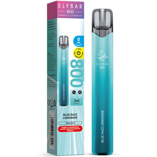 ELFBAR 800 – Einweg-Vape nikotinfrei – Beispiel Blue Razz Lemonade 0 mg